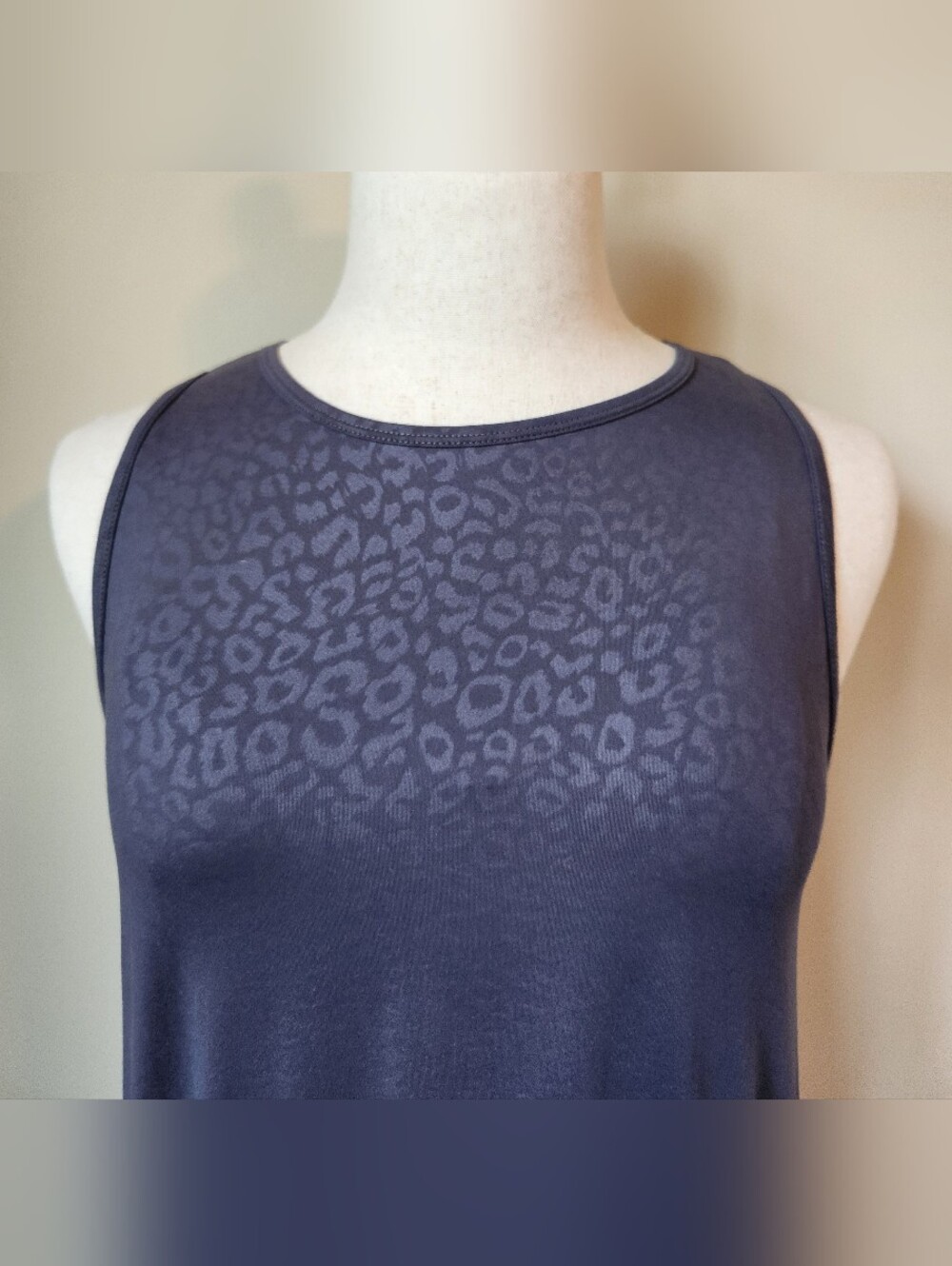 Constantly Varied Gear CVG M/L Gray Leopard Print Multiway Cinched Ruched Dress - Picture 3 of 12